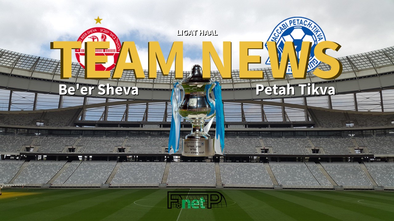 Ligat HaAl News: Hapoel Be'er Sheva vs Maccabi Petah Tikva Confirmed Line-ups