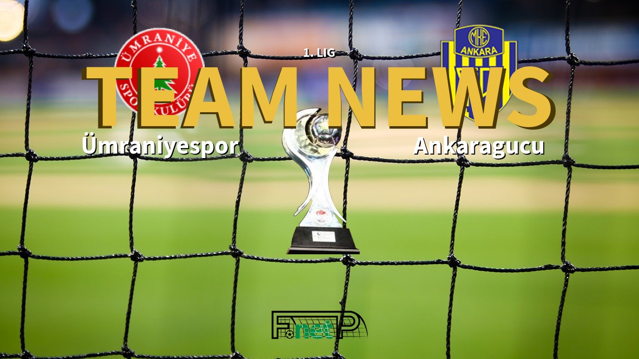 1. Lig News: Ümraniyespor vs MKE Ankaragücü Confirmed Line-ups