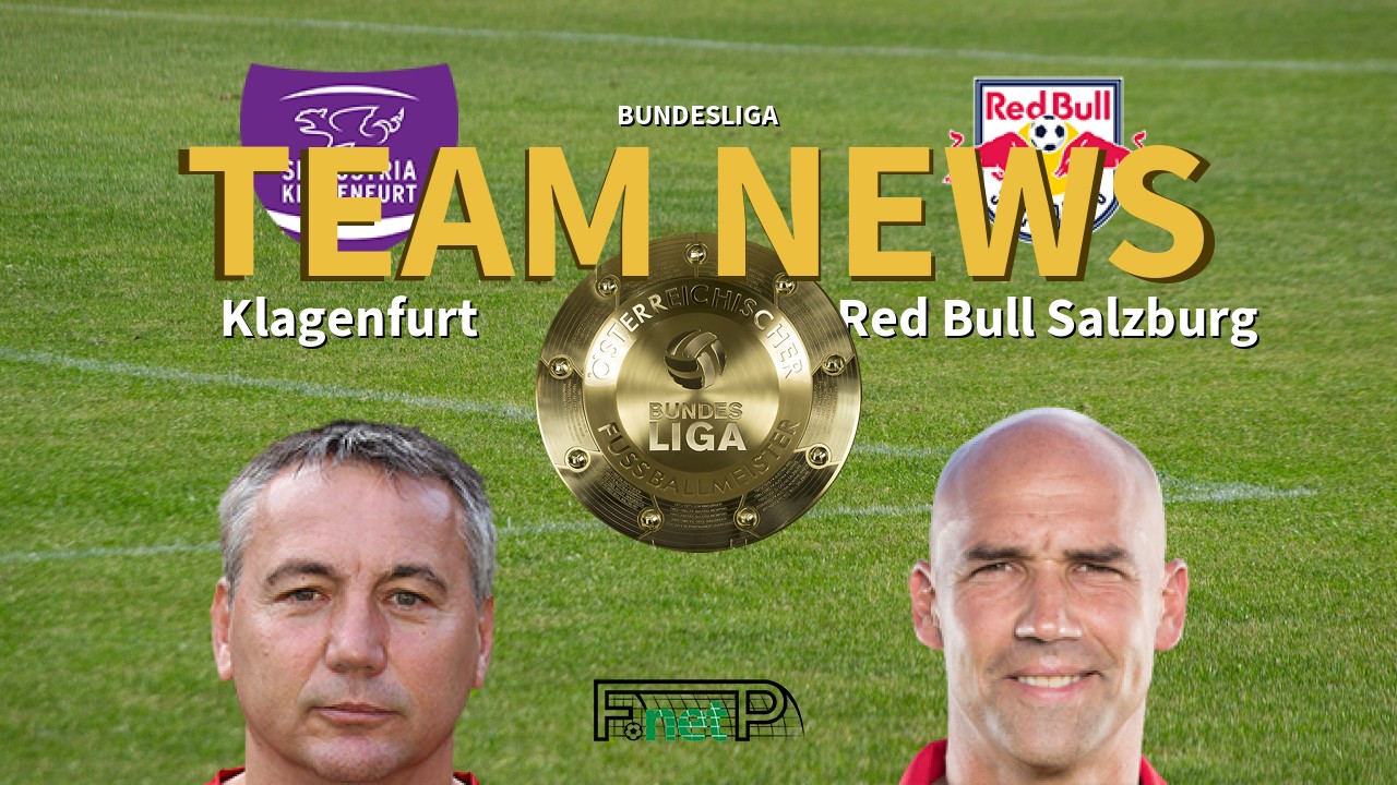 Bundesliga News: Austria Klagenfurt vs Red Bull Salzburg Confirmed Line-ups