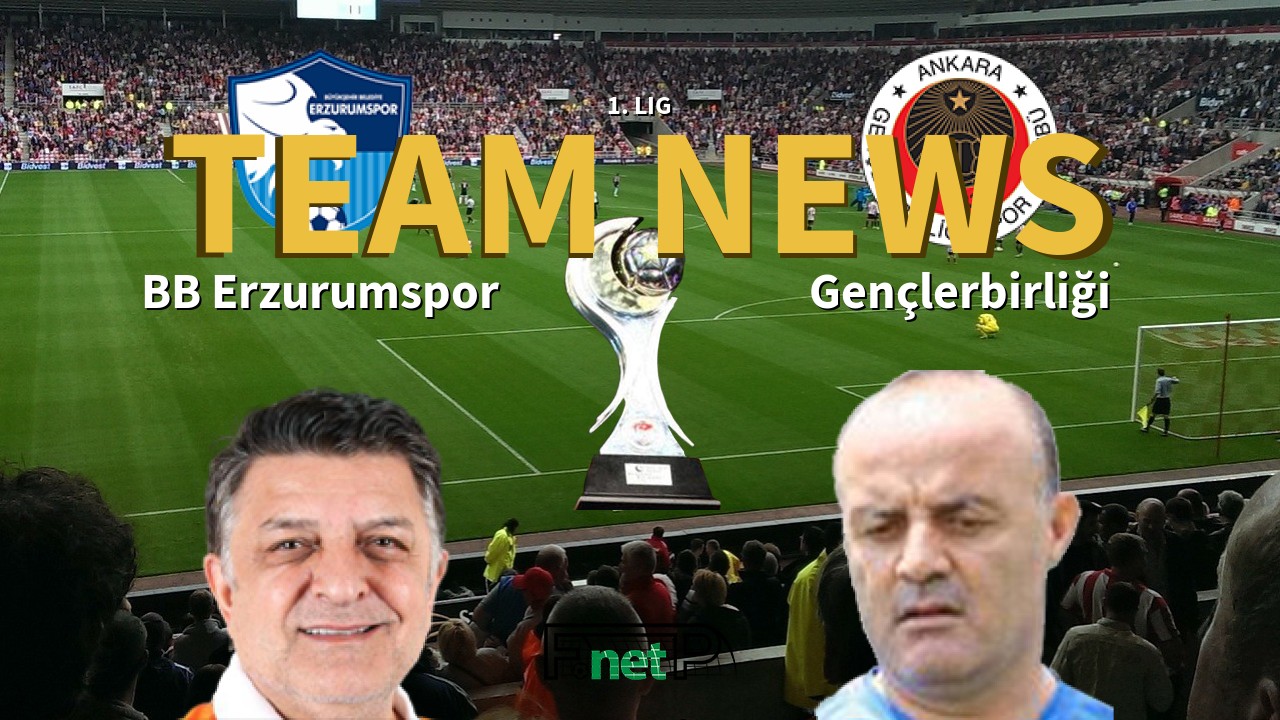 1. Lig News: BB Erzurumspor vs Gençlerbirliği Confirmed Line-ups