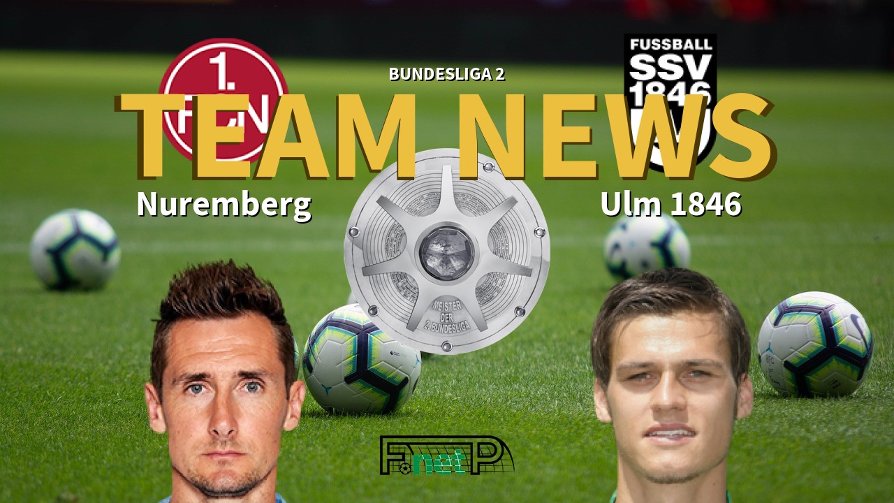 Bundesliga 2 News: Nuremberg vs Ulm 1846 Confirmed Line-ups
