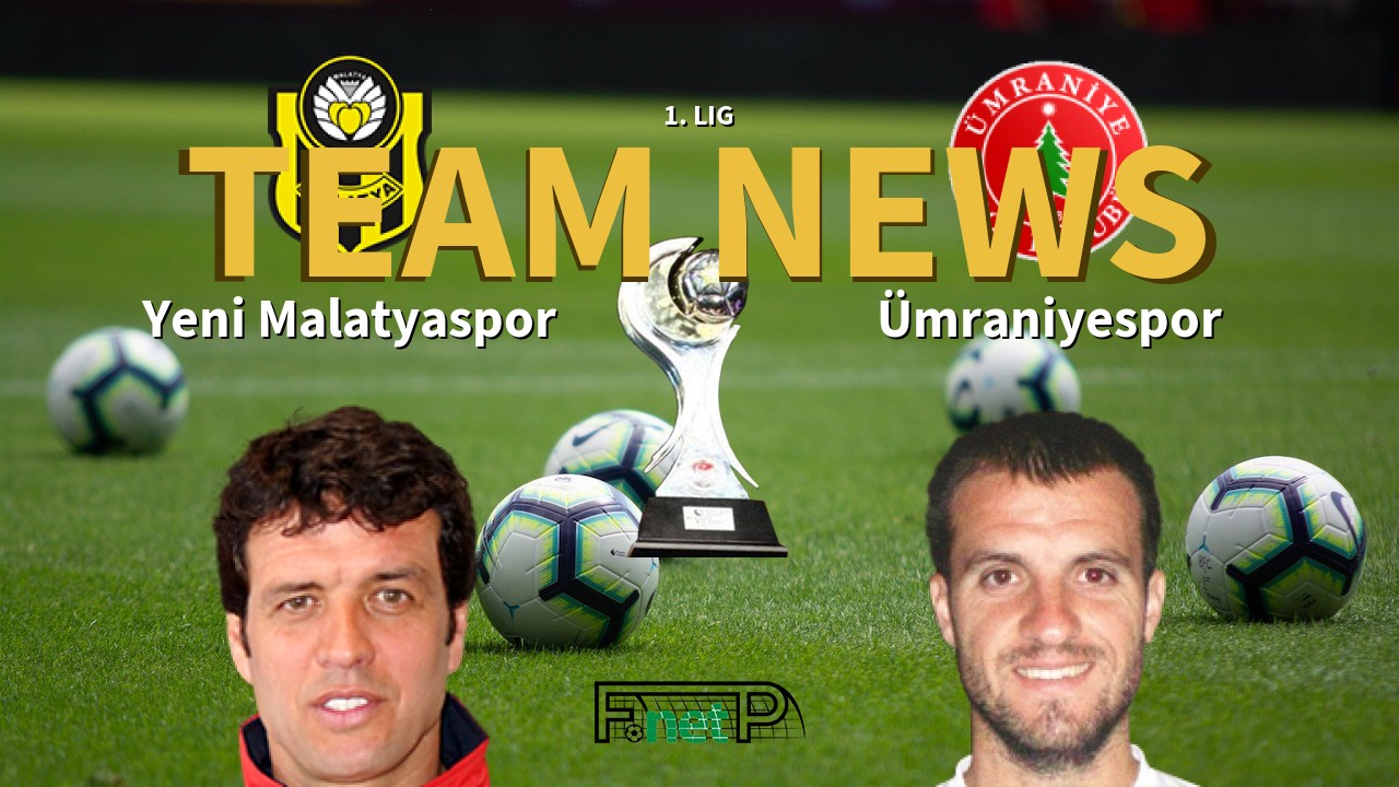 1. Lig News: Yeni Malatyaspor vs Ümraniyespor Confirmed Line-ups