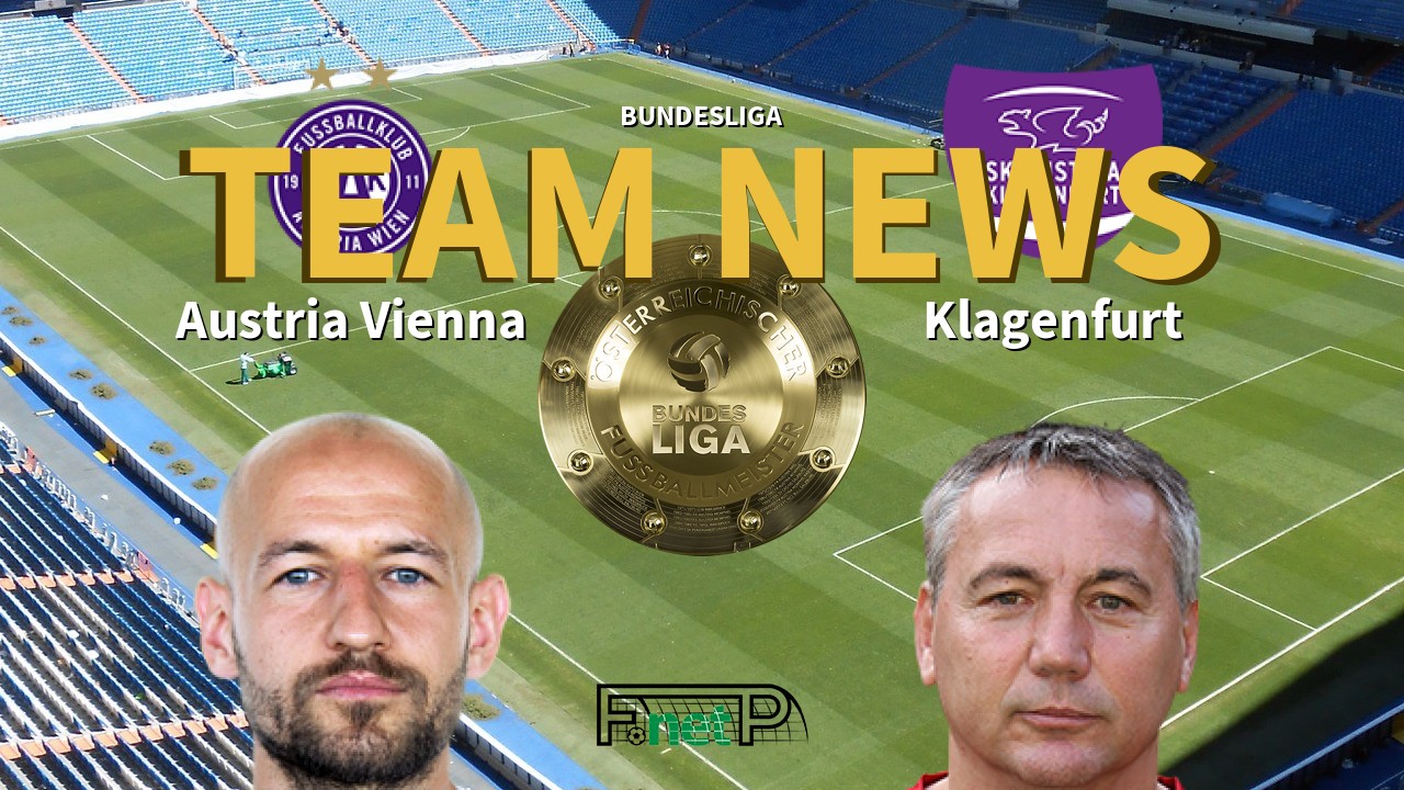 Bundesliga News: Austria Vienna vs Austria Klagenfurt Confirmed Line-ups