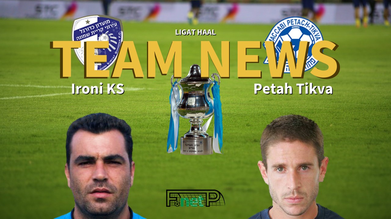 Ligat HaAl News: Ironi Kiryat Shmona vs Maccabi Petah Tikva Confirmed Line-ups