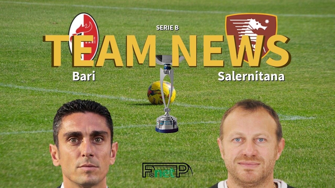 Serie B News: AS Bari vs Salernitana Confirmed Line-ups