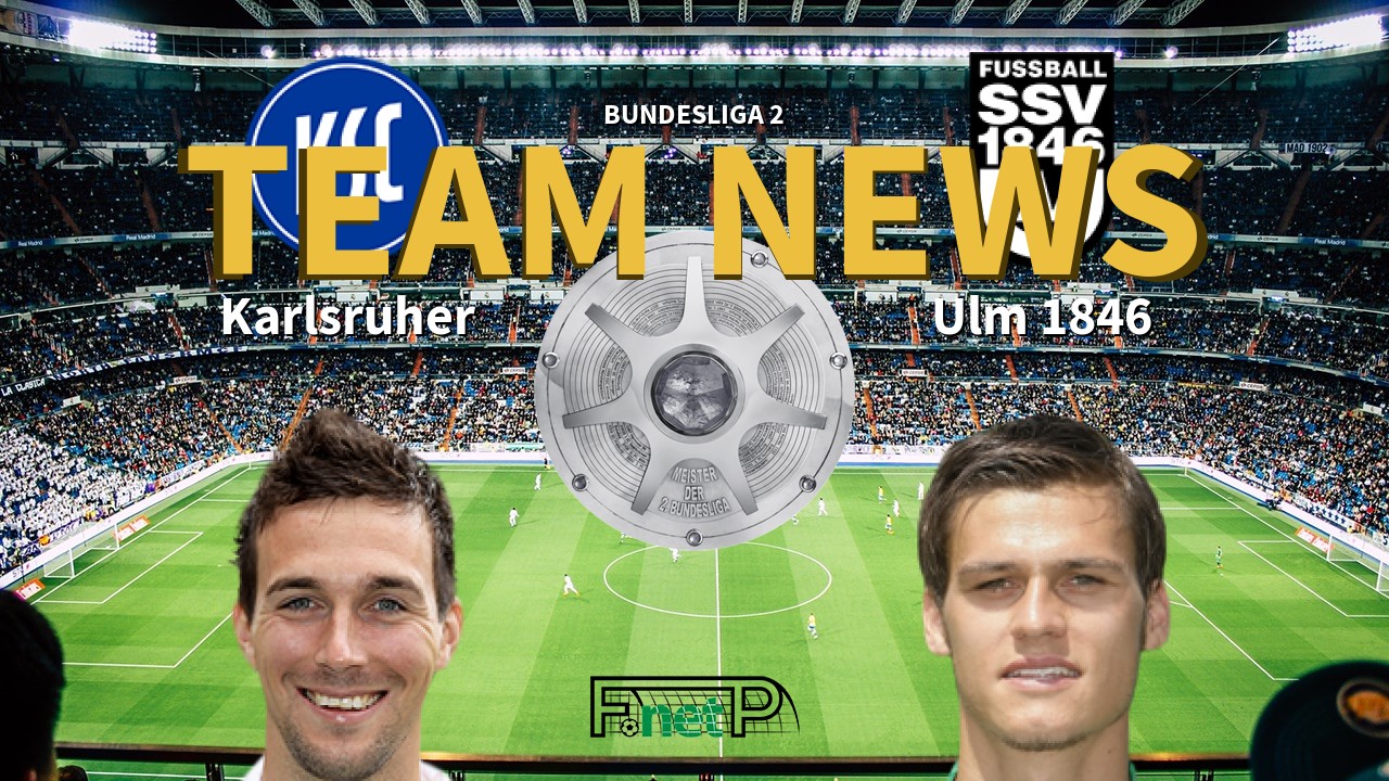 Bundesliga 2 News: Karlsruhe vs Ulm 1846 Confirmed Line-ups