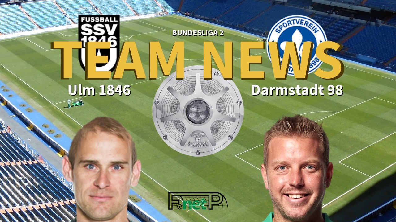 Bundesliga 2 News: Ulm 1846 vs Darmstadt Confirmed Line-ups