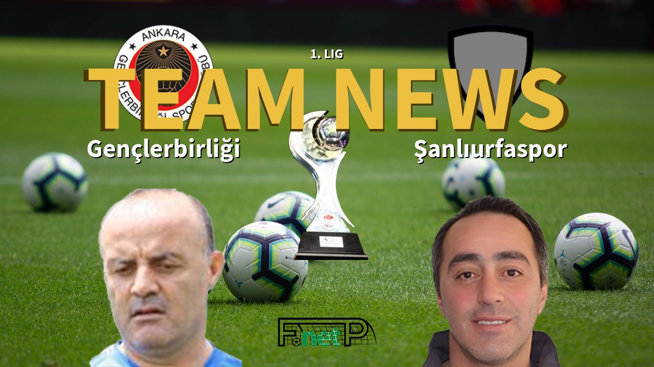 1. Lig News: Gençlerbirliği vs Şanlıurfaspor Confirmed Line-ups