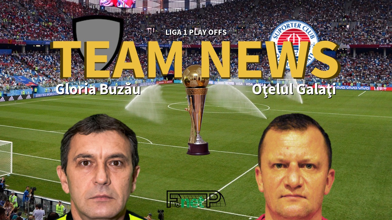 Liga 1 Play Offs News: Gloria Buzău vs Oţelul Galaţi Confirmed Line-ups