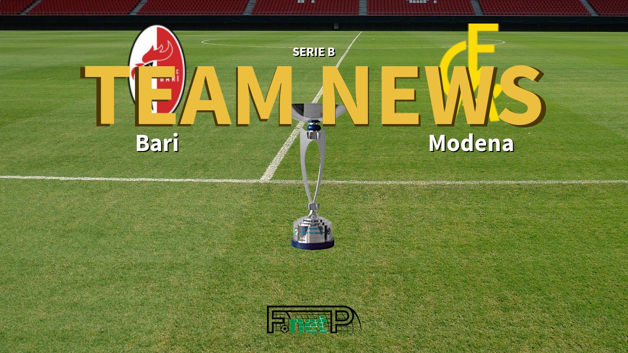 Serie B News: AS Bari vs Modena Confirmed Line-ups