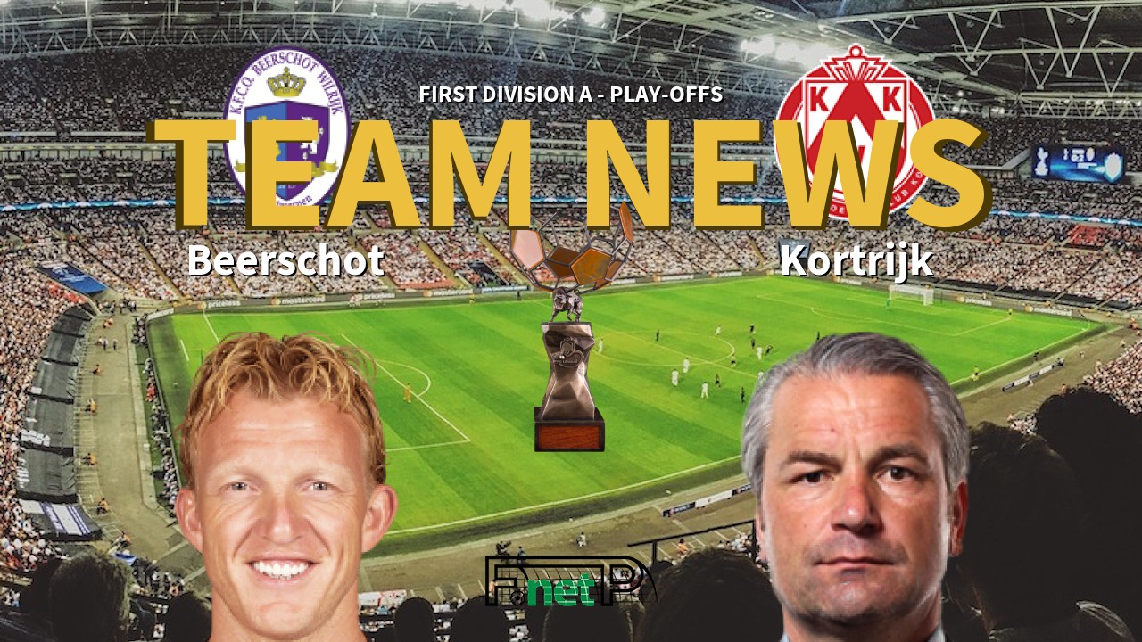 First Division A - Play-Offs News: Beerschot vs KV Kortrijk Confirmed Line-ups