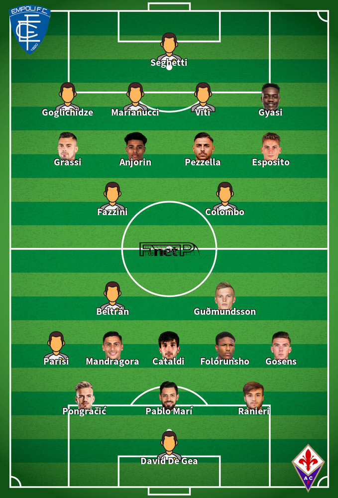 Fiorentina v Empoli Composition d'équipe probable 27-04-2025