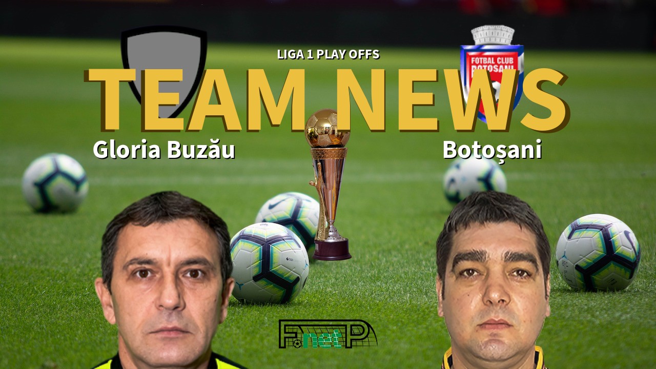 Liga 1 Play Offs News: Gloria Buzău vs Botoșani Confirmed Line-ups