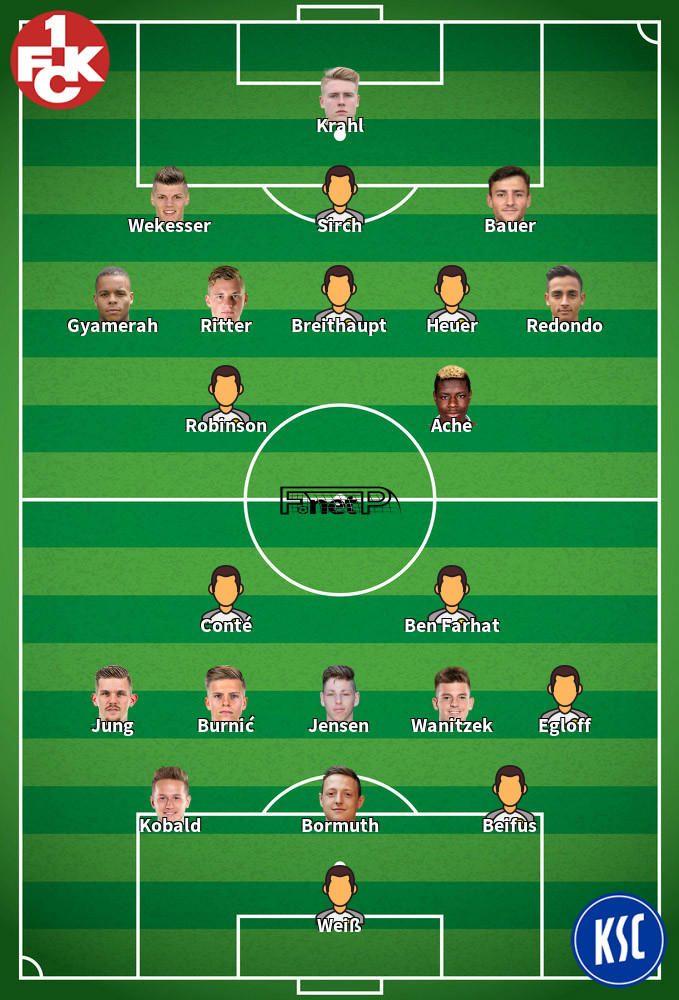Karlsruhe v Kaiserslautern Composition d'équipe probable 04-05-2025