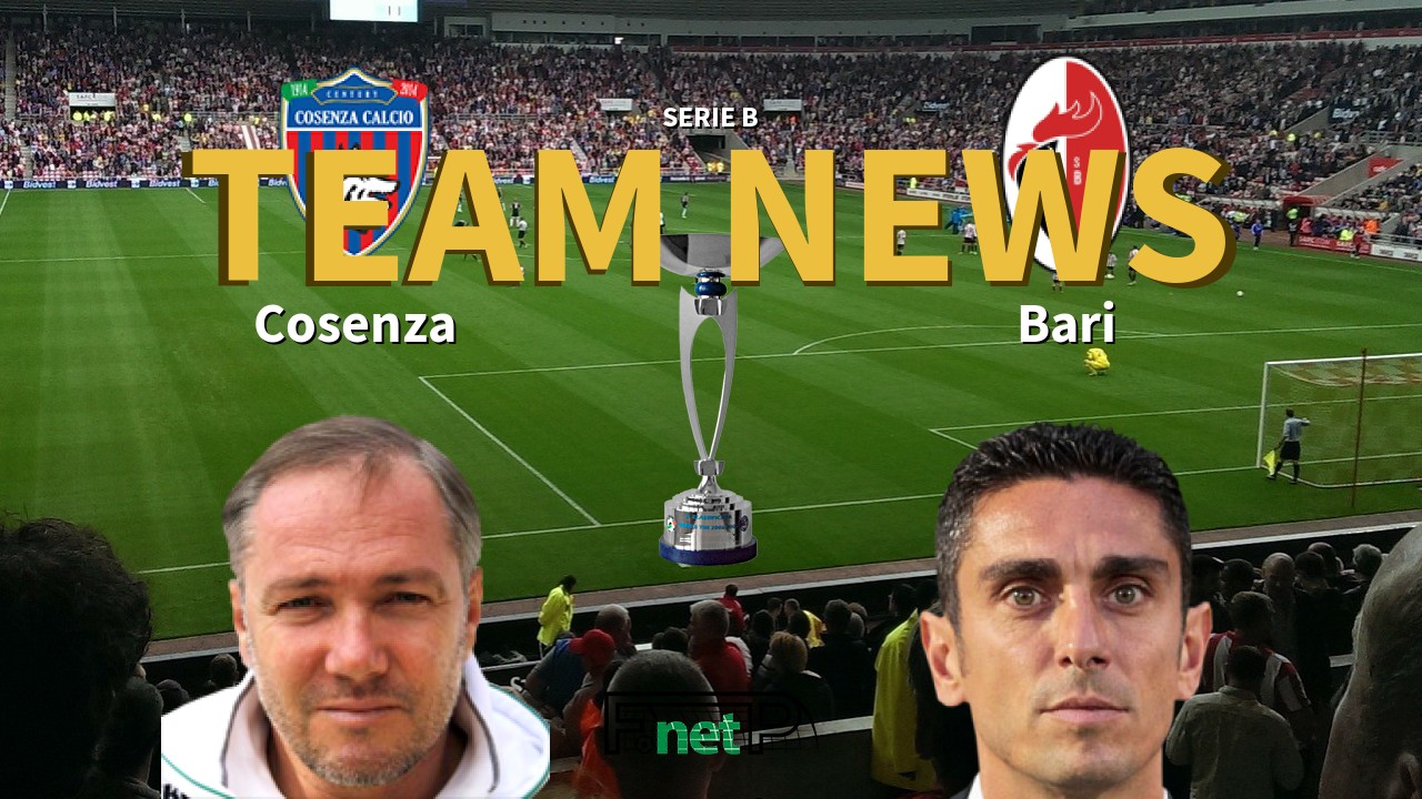 Serie B News: Cosenza vs AS Bari Confirmed Line-ups