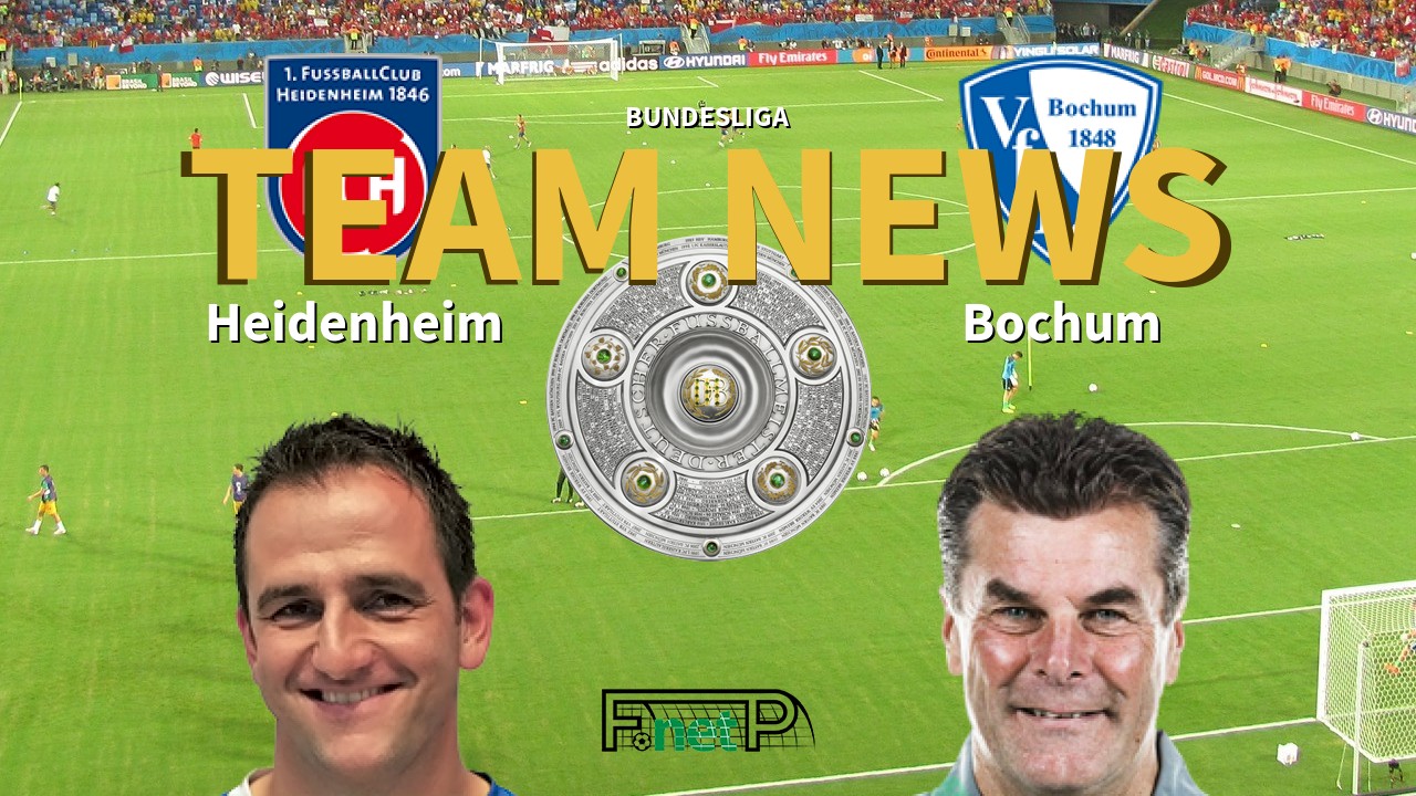 Bundesliga News: Heidenheim vs VfL Bochum Confirmed Line-ups