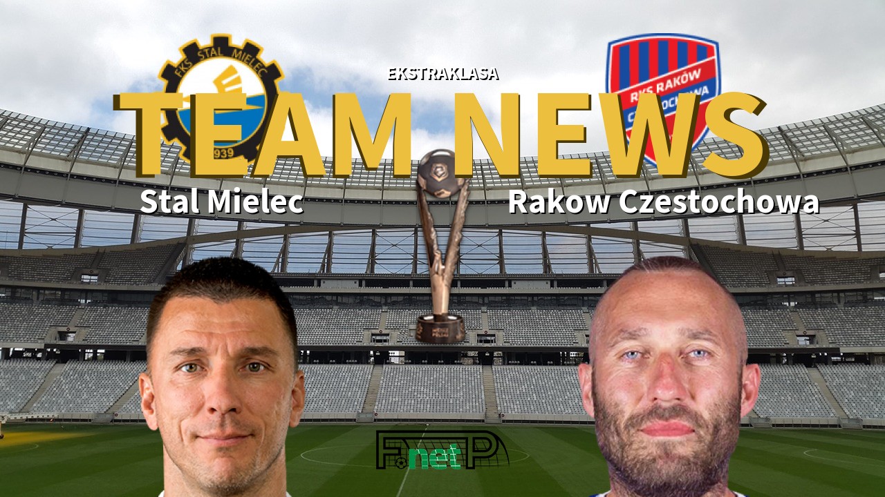 Ekstraklasa News: Stal Mielec vs Raków Częstochowa Confirmed Line-ups