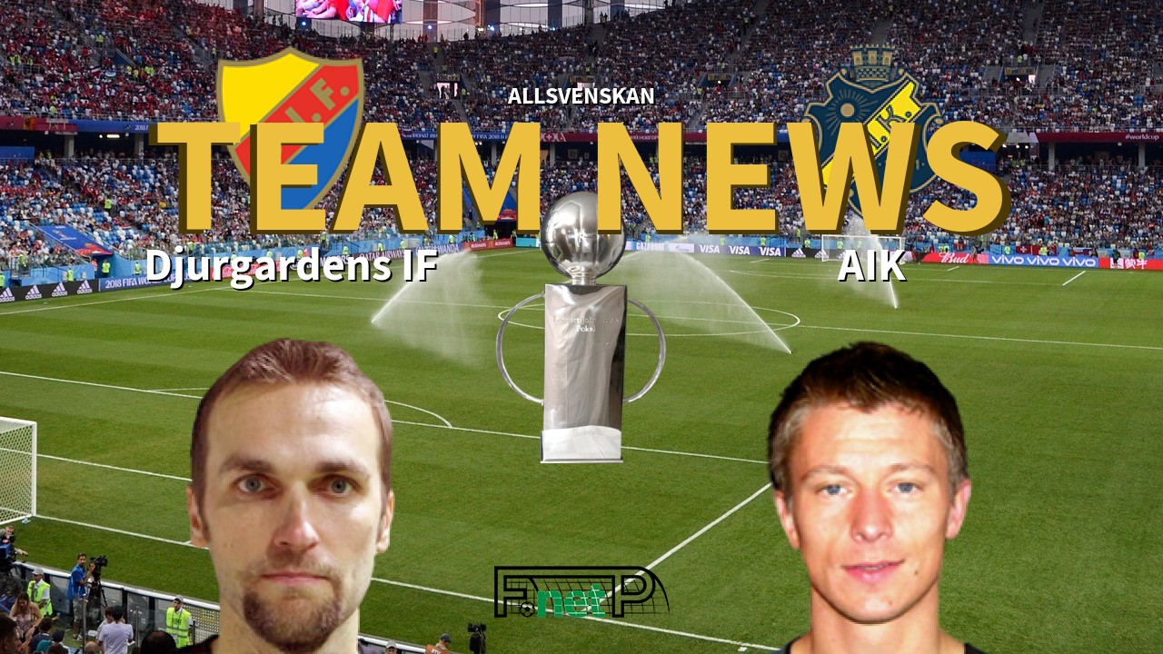 Allsvenskan News: Djurgårdens IF vs AIK Confirmed Line-ups