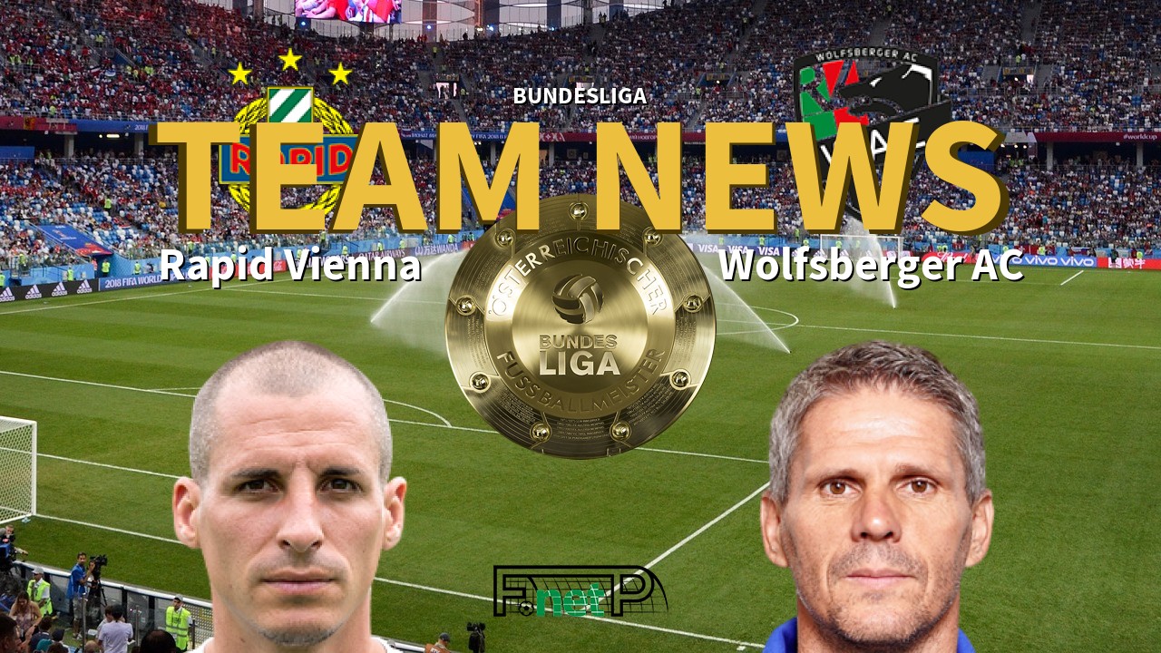 Bundesliga News: Rapid Vienna vs Wolfsberger AC Confirmed Line-ups