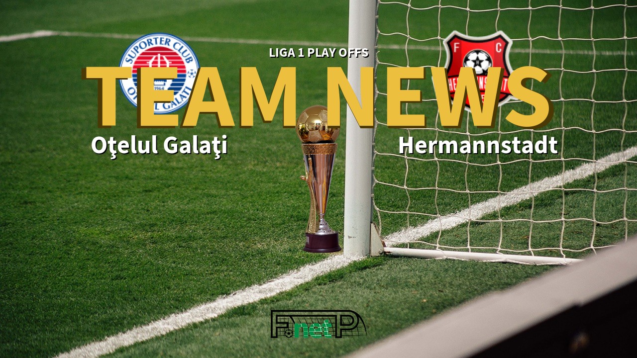 Liga 1 Play Offs News: Oţelul Galaţi vs Hermannstadt Confirmed Line-ups