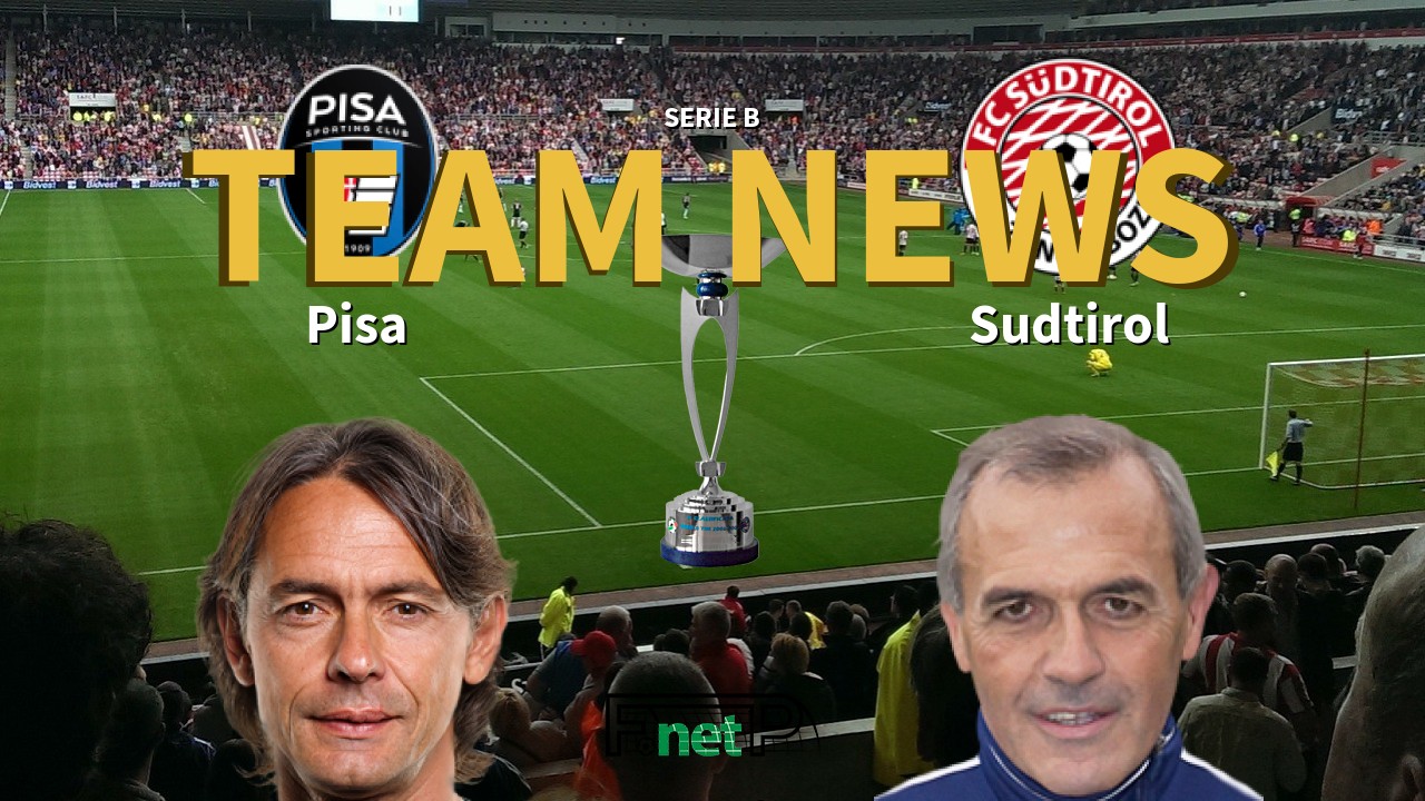 Serie B News: Pisa vs Südtirol-Alto Adige Confirmed Line-ups