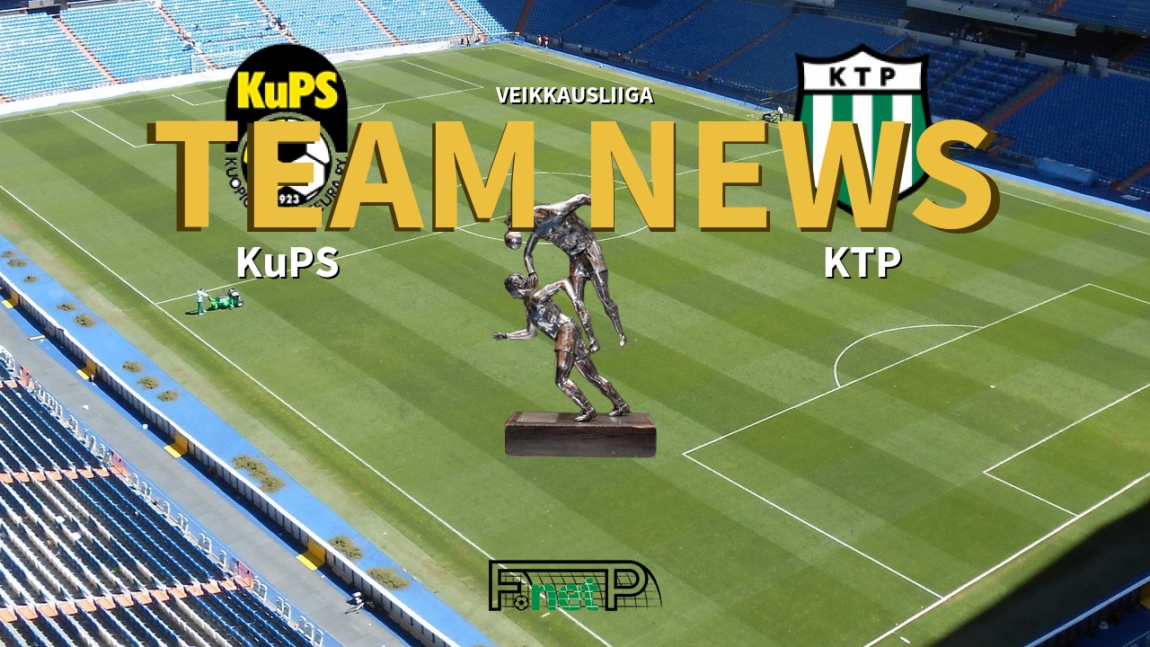 Veikkausliiga News: KuPS vs KTP Confirmed Line-ups