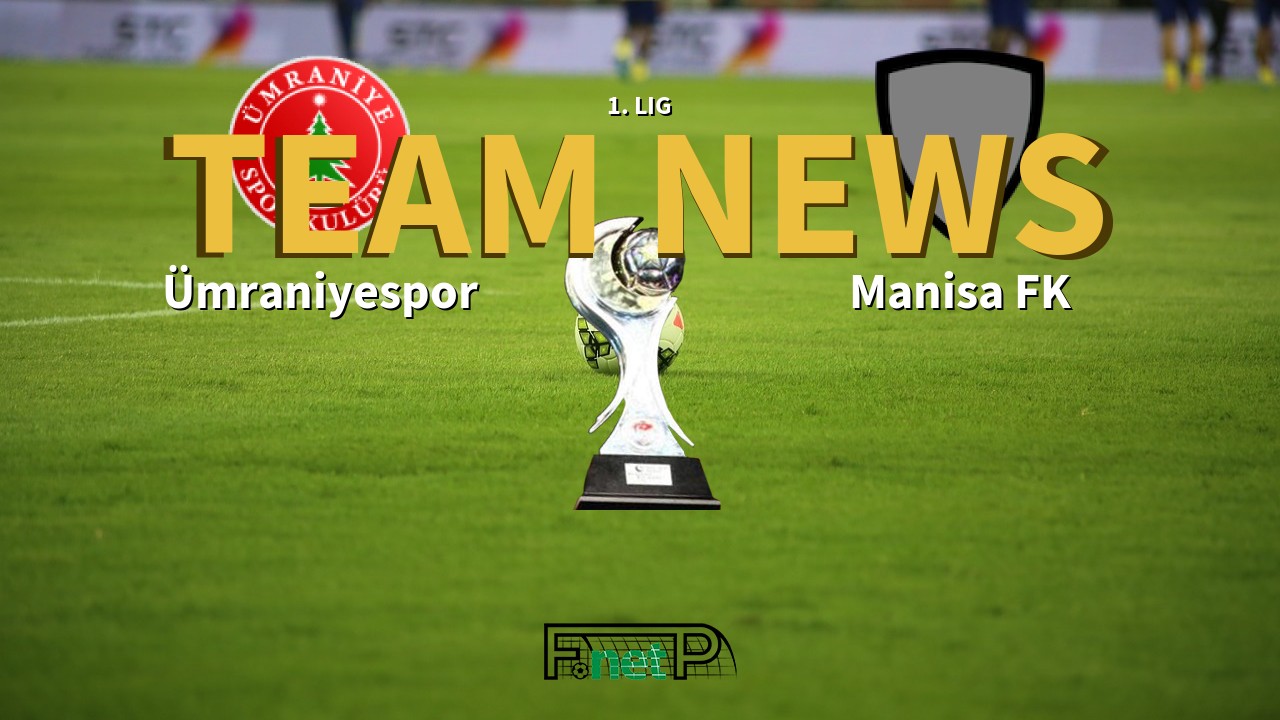 1. Lig News: Ümraniyespor vs Manisa FK Confirmed Line-ups