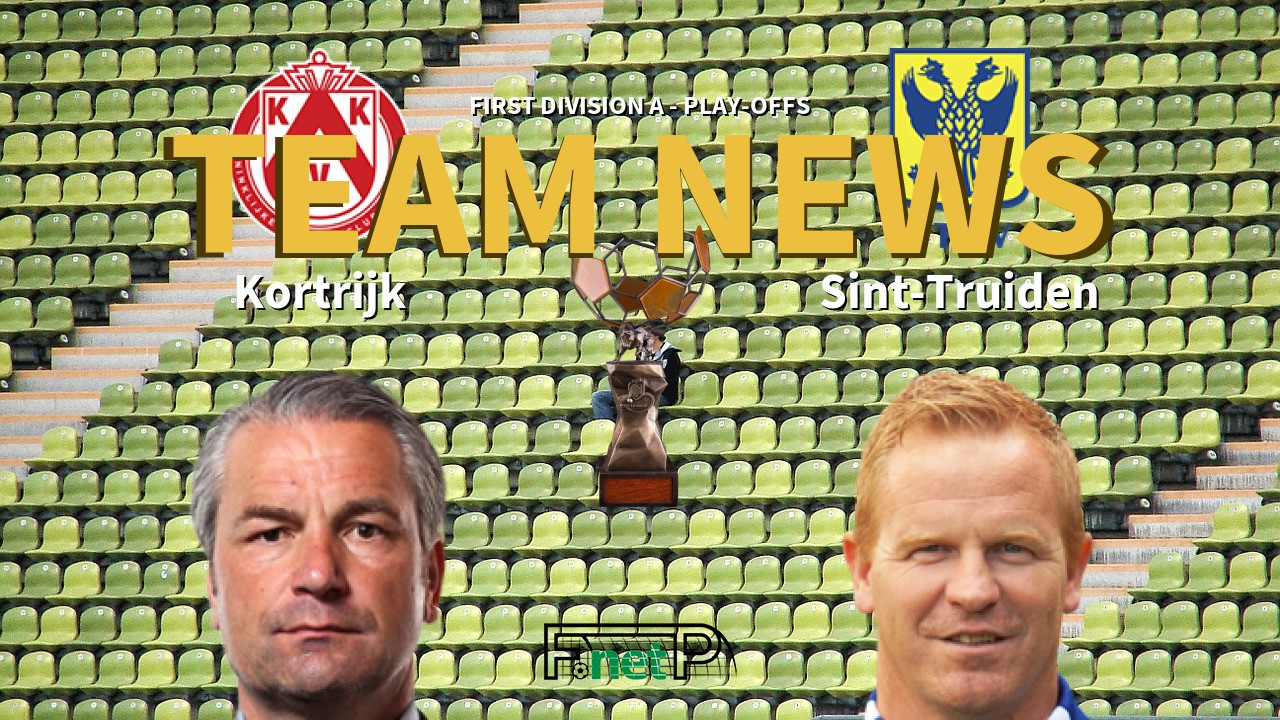 First Division A - Play-Offs News: KV Kortrijk vs Sint-Truidense VV Confirmed Line-ups