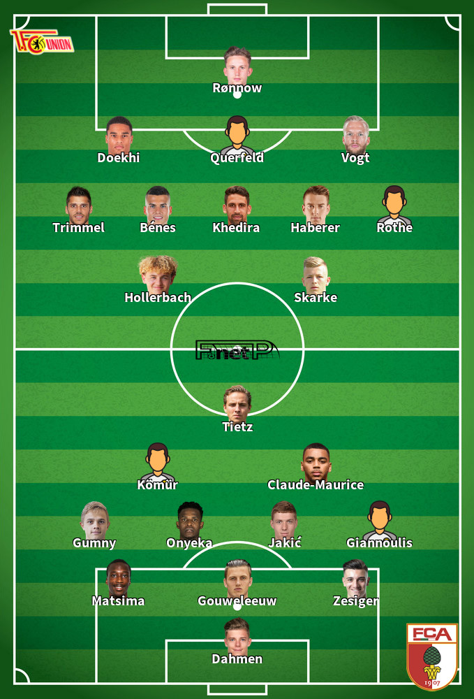 Augsburg v Union Berlin Composition d'équipe probable 17-05-2025