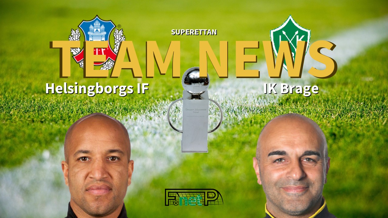 Superettan News: Helsingborgs IF vs IK Brage Confirmed Line-ups
