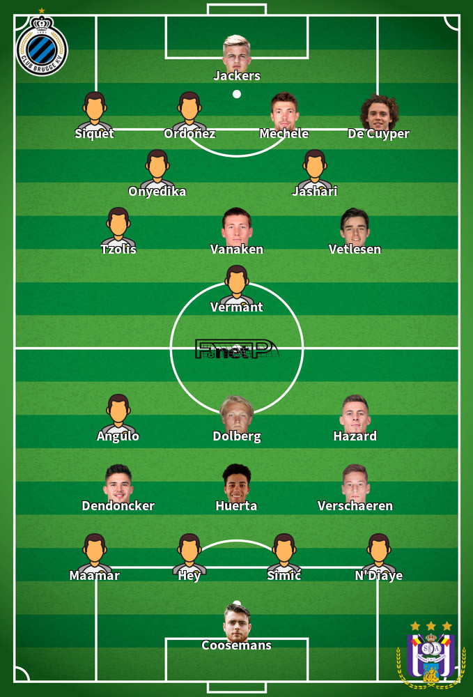 RSC Anderlecht v Club Brugge Onces Probables 18-05-2025
