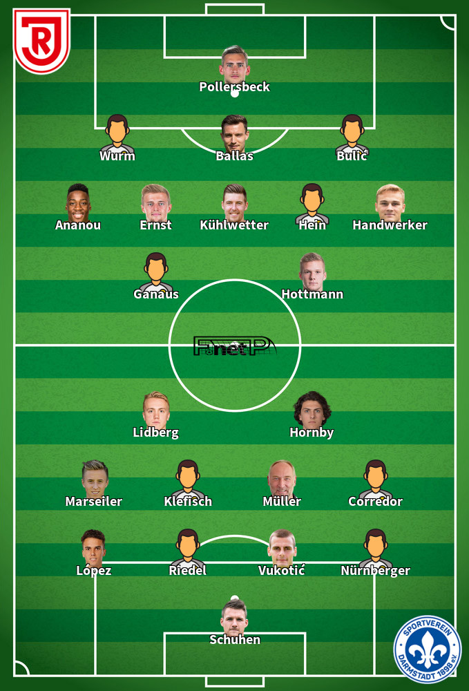 Darmstadt v Regensburg Predicted Lineups 18-05-2025
