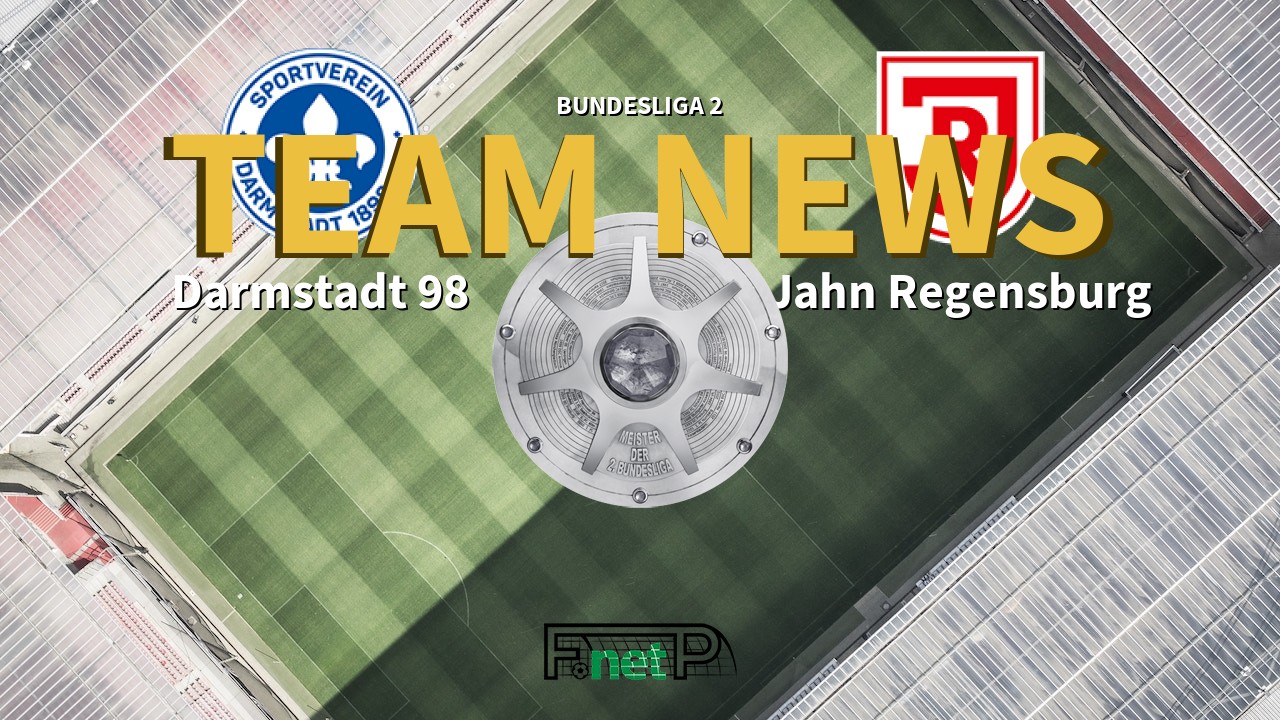 Bundesliga 2 News: Darmstadt vs Regensburg Confirmed Line-ups