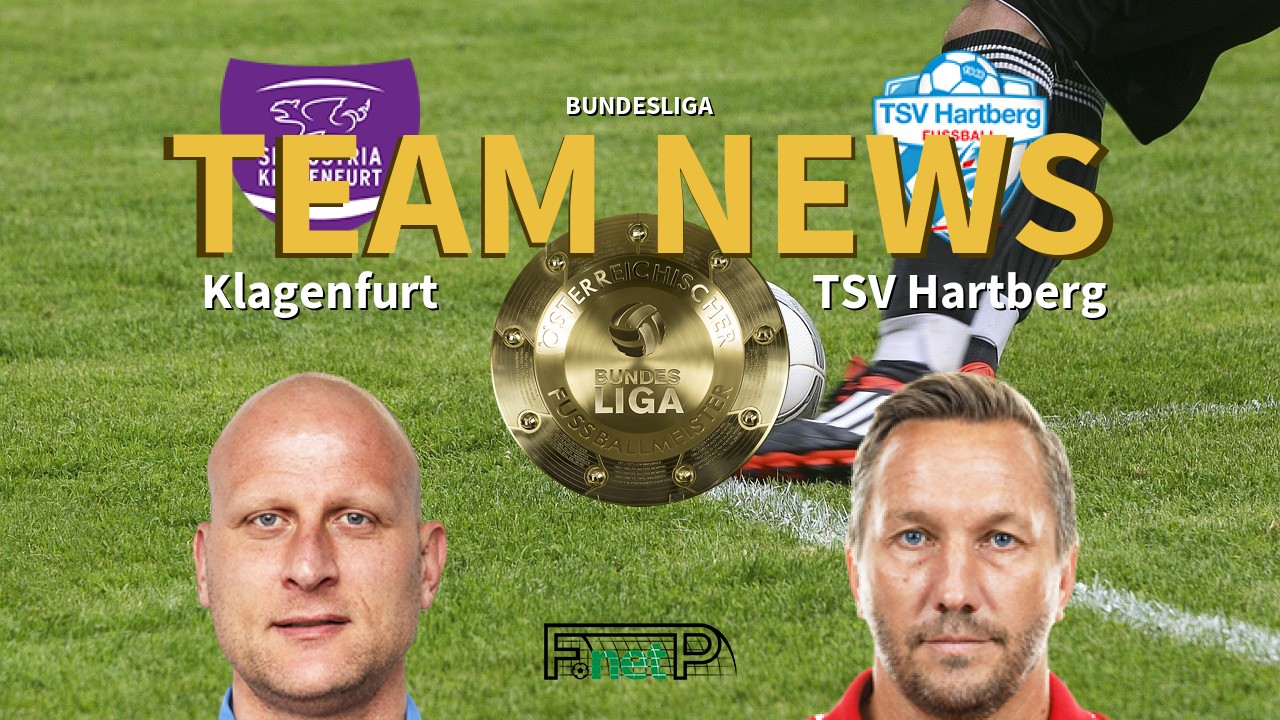 Bundesliga News: Austria Klagenfurt vs TSV Hartberg Confirmed Line-ups