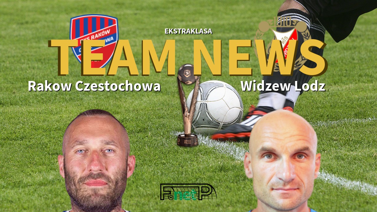 Ekstraklasa News: Raków Częstochowa vs Widzew Łódź Confirmed Line-ups