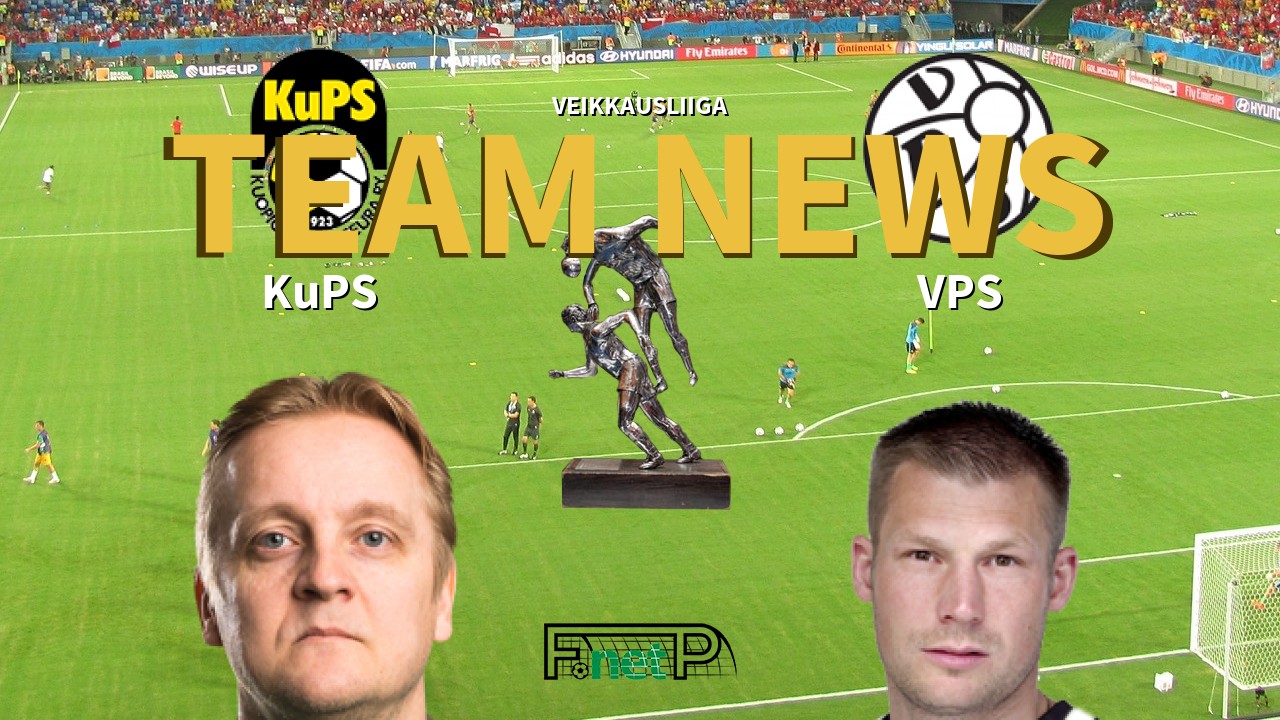 Veikkausliiga News: KuPS vs VPS Vaasa Confirmed Line-ups