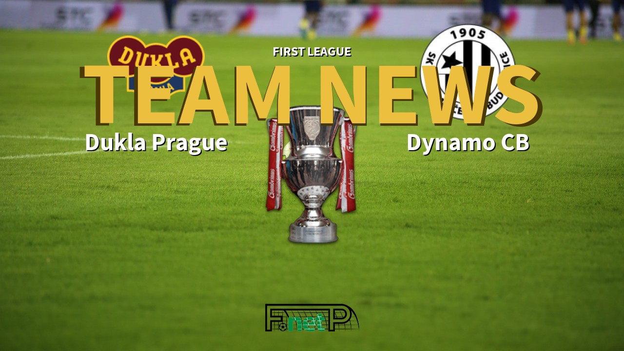 First League News: Dukla Prague vs Dynamo České Budějovice Confirmed Line-ups