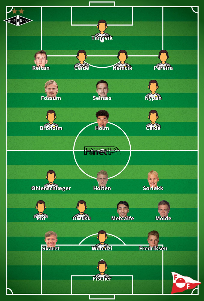 Fredrikstad FK v Rosenborg BK Predicted Lineups 28-05-2025