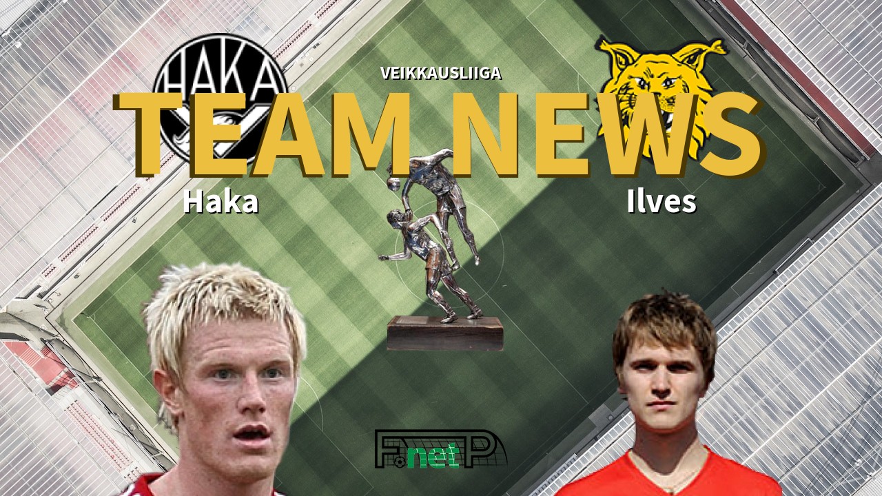 Veikkausliiga News: FC Haka vs Ilves Confirmed Line-ups