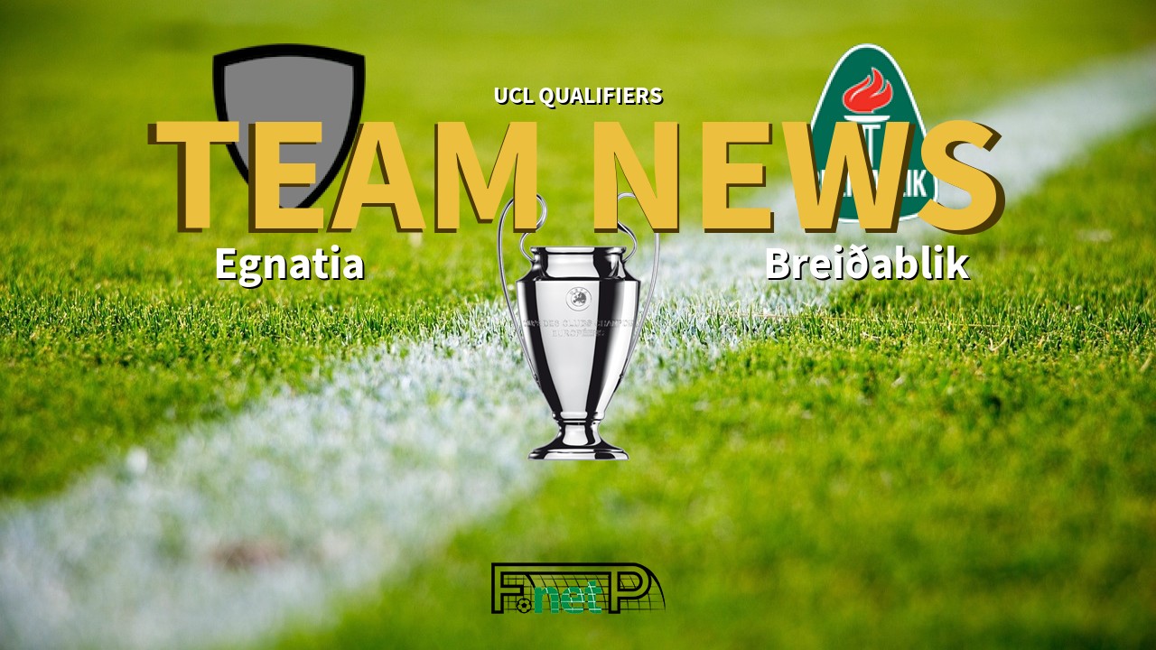 UCL Qualifiers News: Egnatia vs Breiðablik Confirmed Line-ups