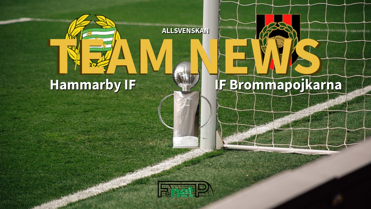 Allsvenskan News: Hammarby IF vs IF Brommapojkarna Confirmed Line-ups