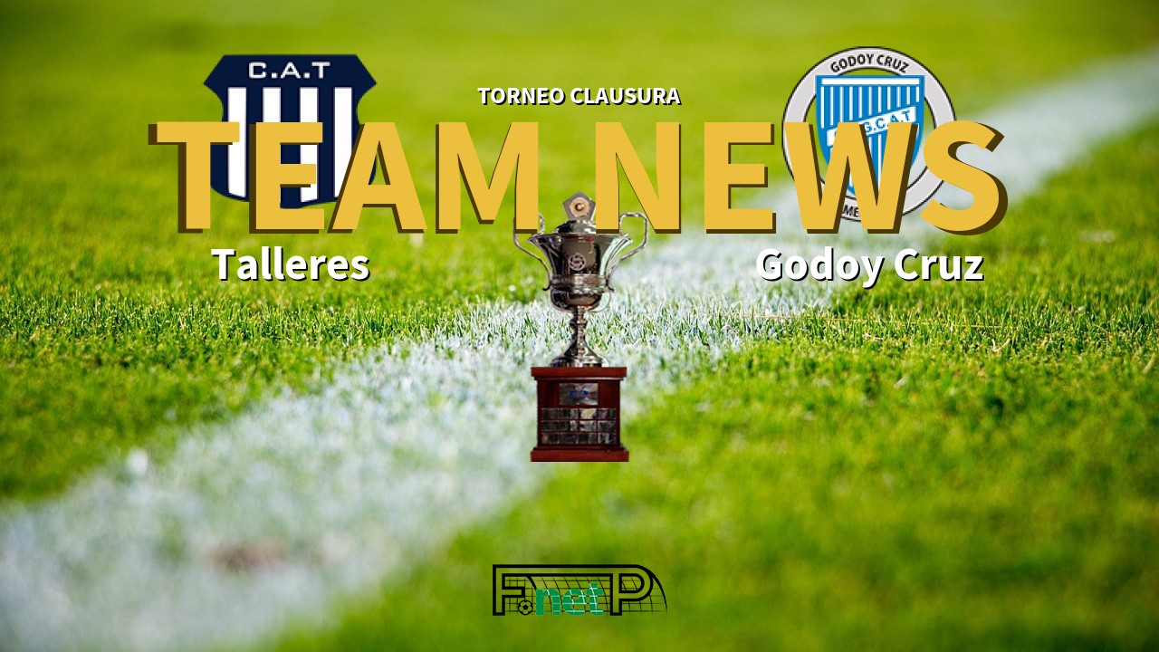 Torneo Clausura News: Talleres vs Godoy Cruz Confirmed Line-ups