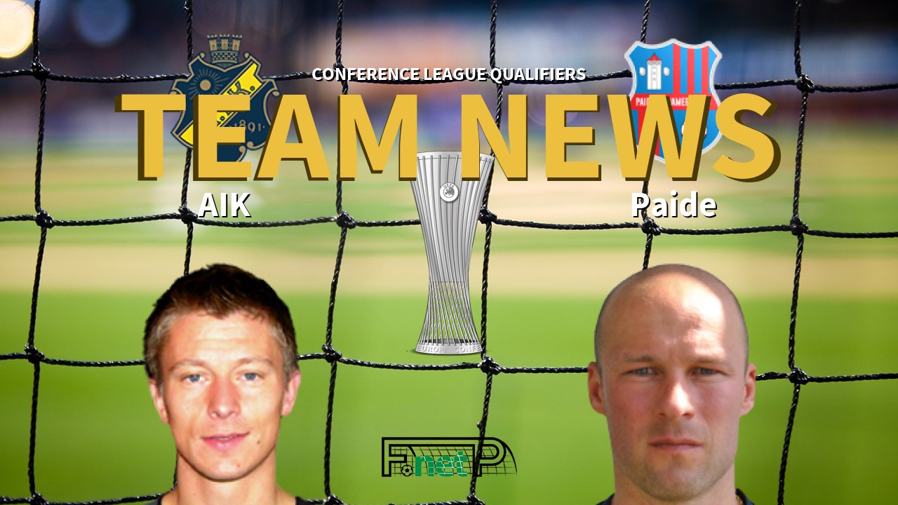 Conference League Qualifiers News: AIK vs Paide Linnameeskond Confirmed Line-ups