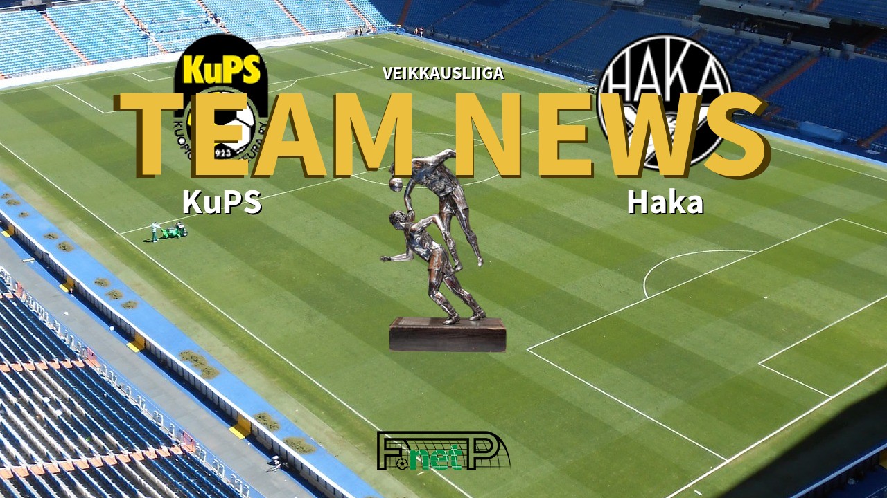 Veikkausliiga News: KuPS vs FC Haka Confirmed Line-ups