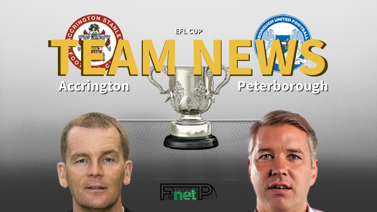 EFL Cup News: Accrington Stanley vs Peterborough United Confirmed Line-ups