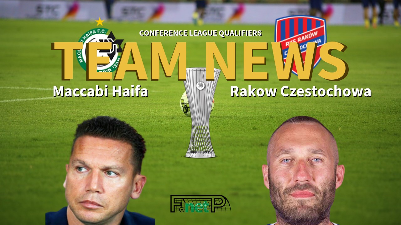 Conference League Qualifiers News: Maccabi Haifa vs Raków Częstochowa Confirmed Line-ups