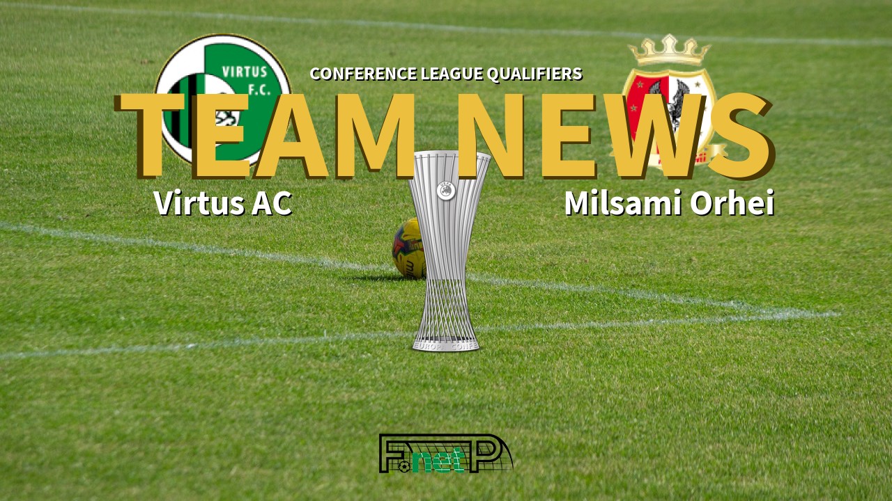 Conference League Qualifiers News: Virtus vs Milsami Orhei Confirmed Line-ups