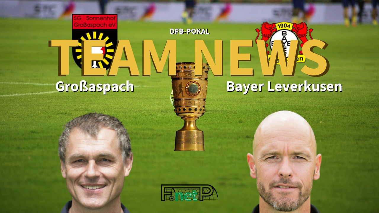 DFB-Pokal News: Sonnenhof Großaspach vs Bayer Leverkusen Confirmed Line-ups