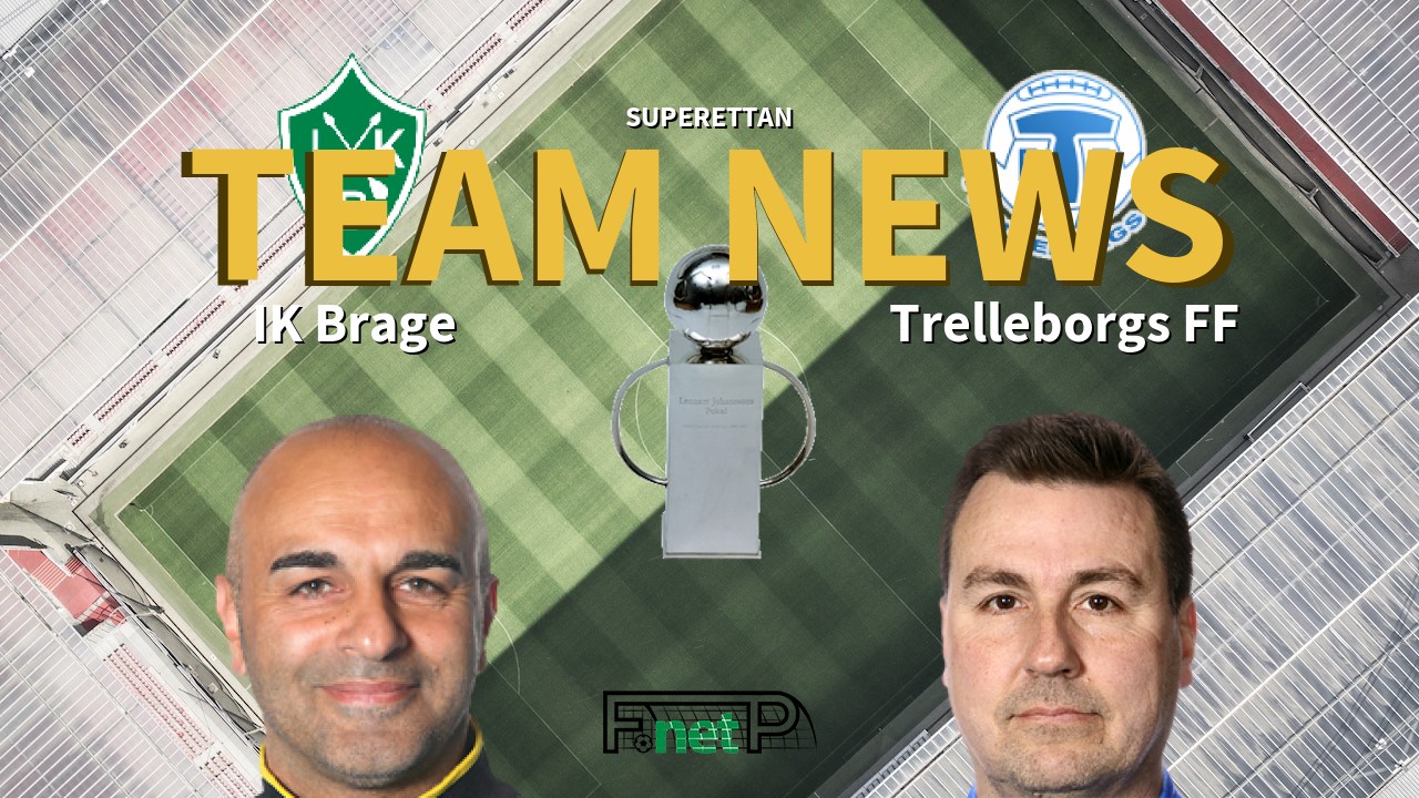 Superettan News: IK Brage vs Trelleborgs FF Confirmed Line-ups