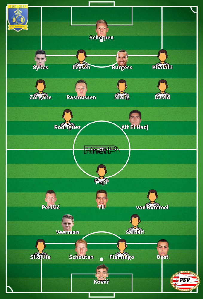 PSV Eindhoven v Union Saint-Gilloise Predicted Lineups 16-09-2025